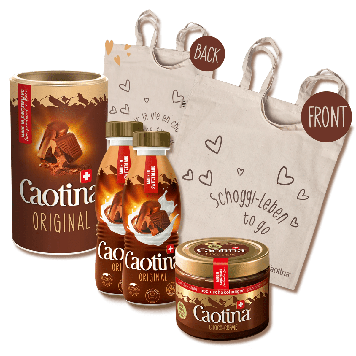 Caotina Schoggi Leben to Go Set