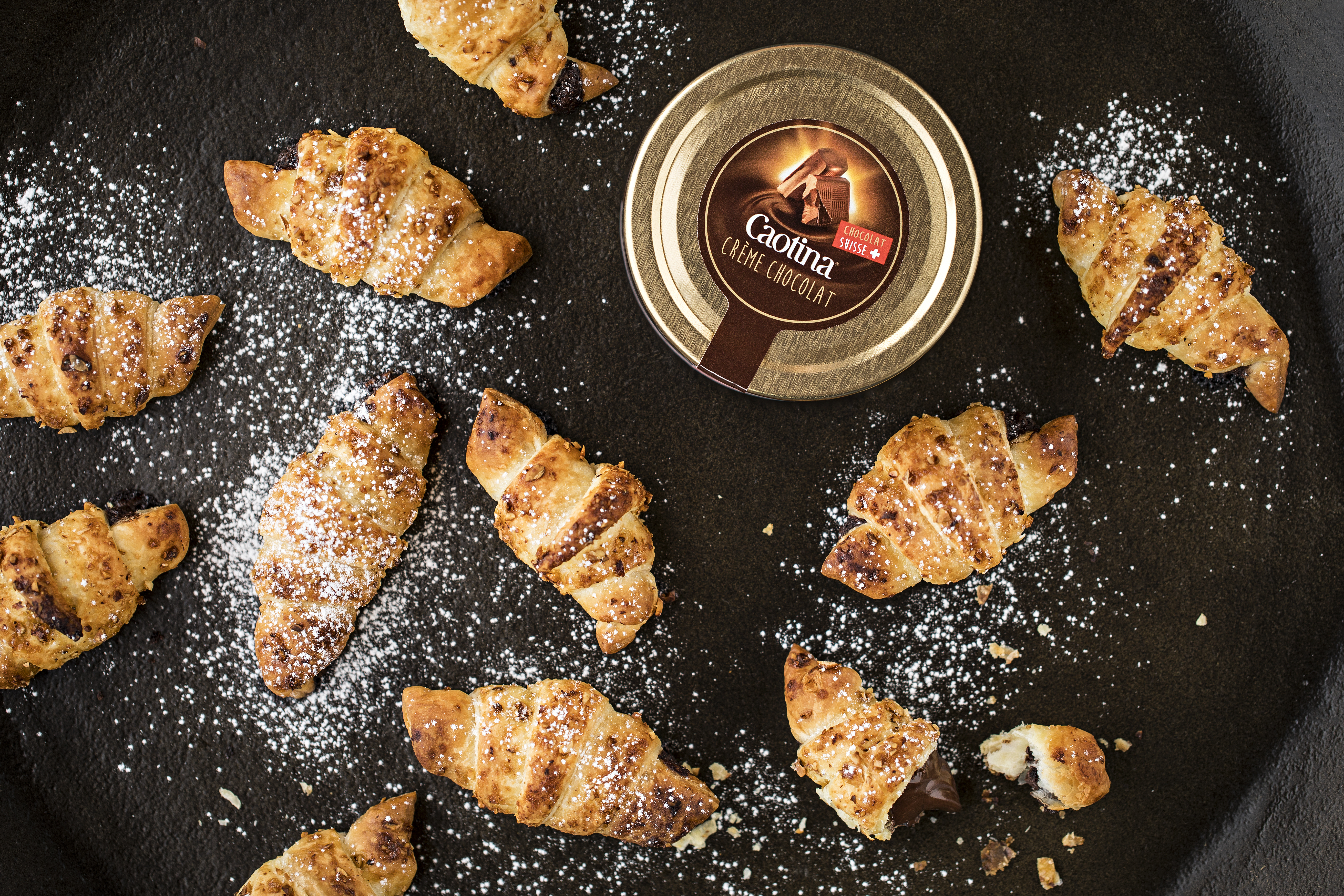 Croissants à la Caotina Crème Chocolat