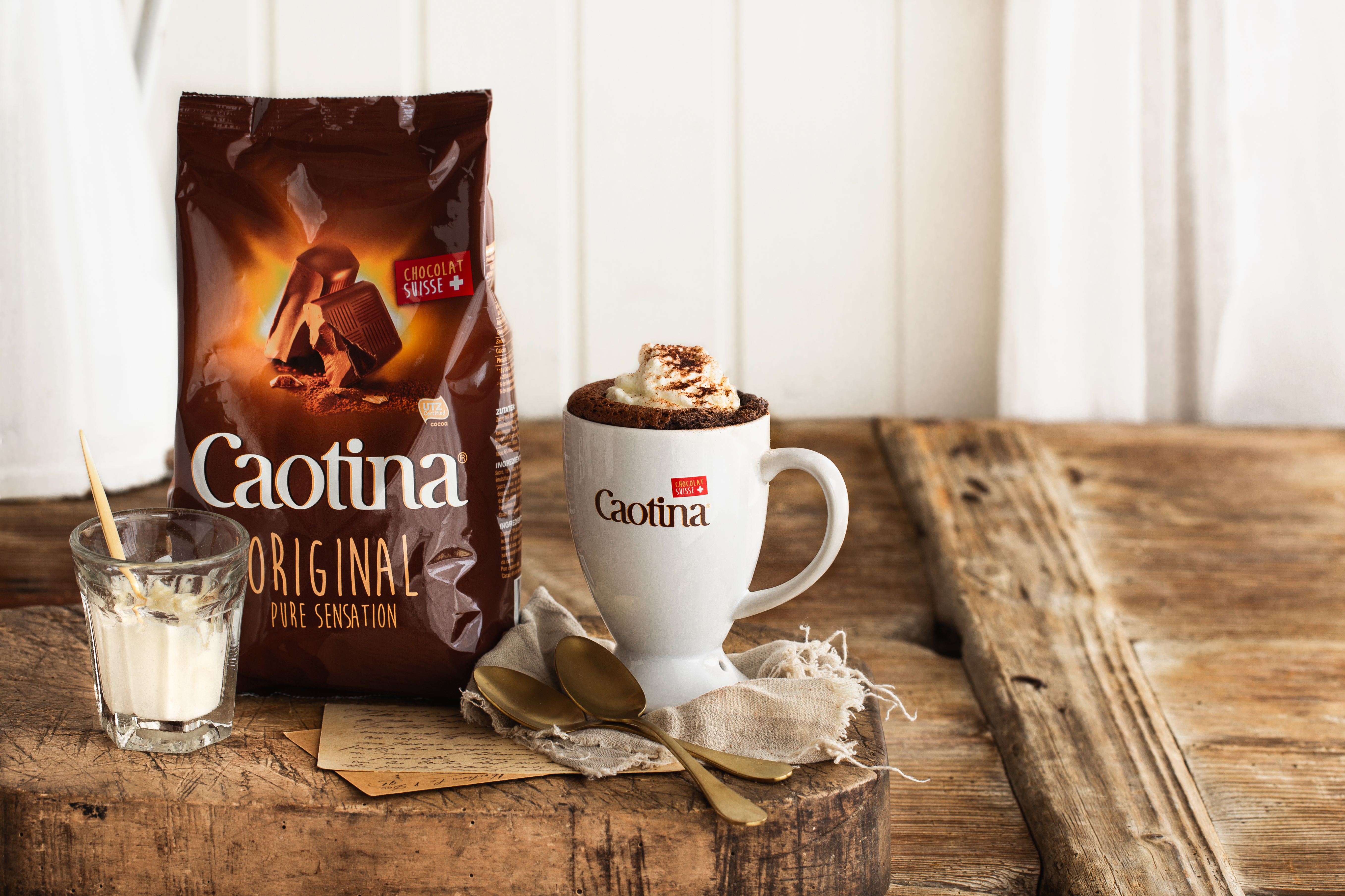 Recette de mug cake avec Caotina