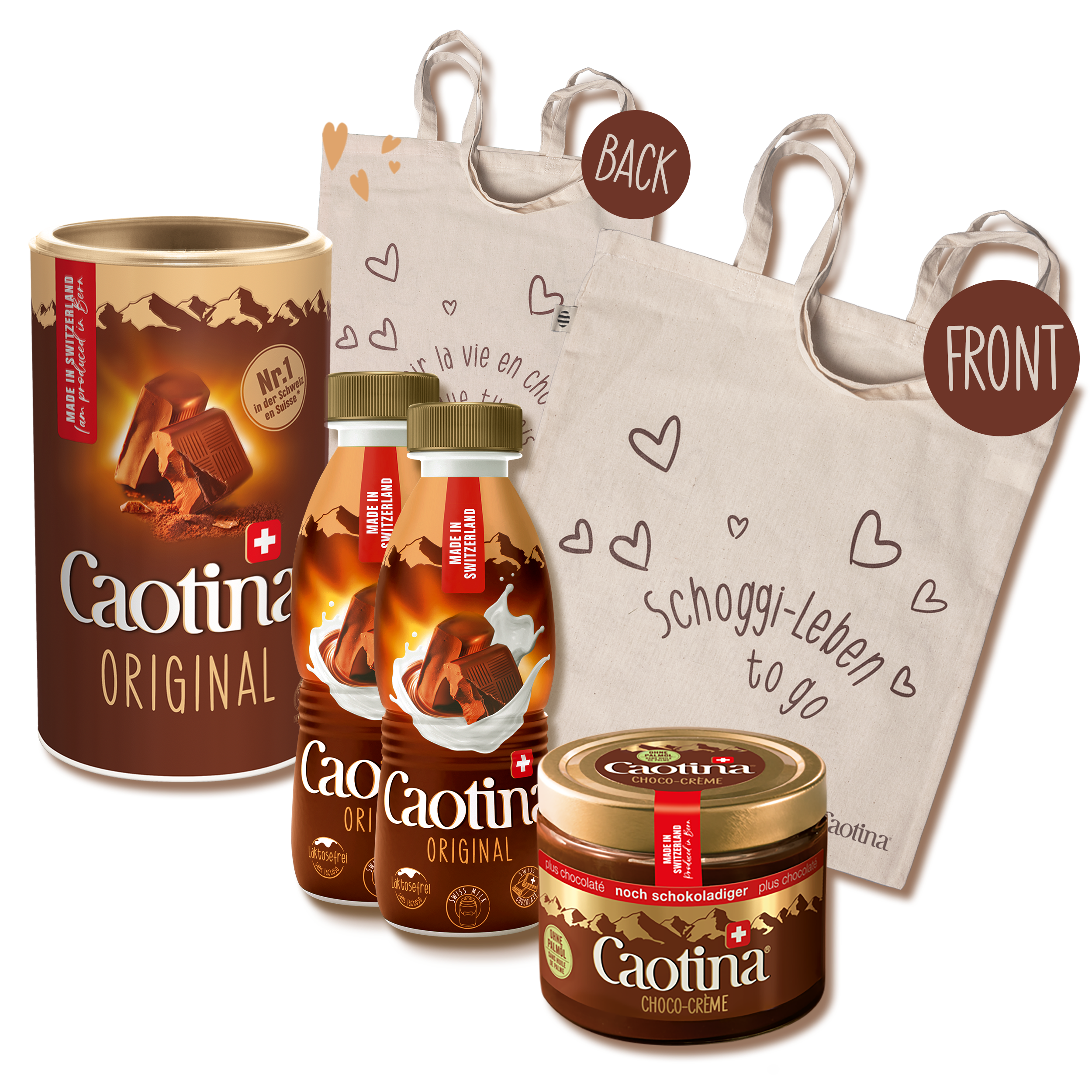 Caotina Schoggi-Leben to go Set