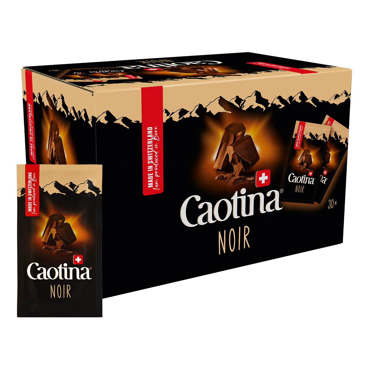 Caotina Noir Sachets – chocolat noir à boire