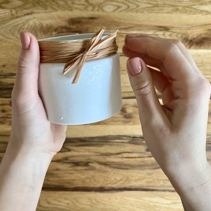 Caotina Crème Chocolat Glas mit Bast