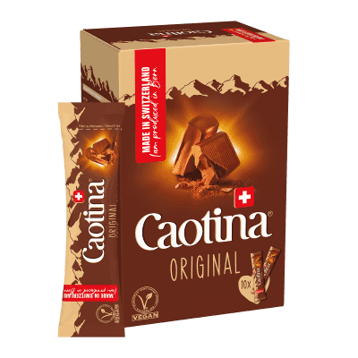 Poudre de chocolat blanc de Caotina en ligne - Swissmade Direct